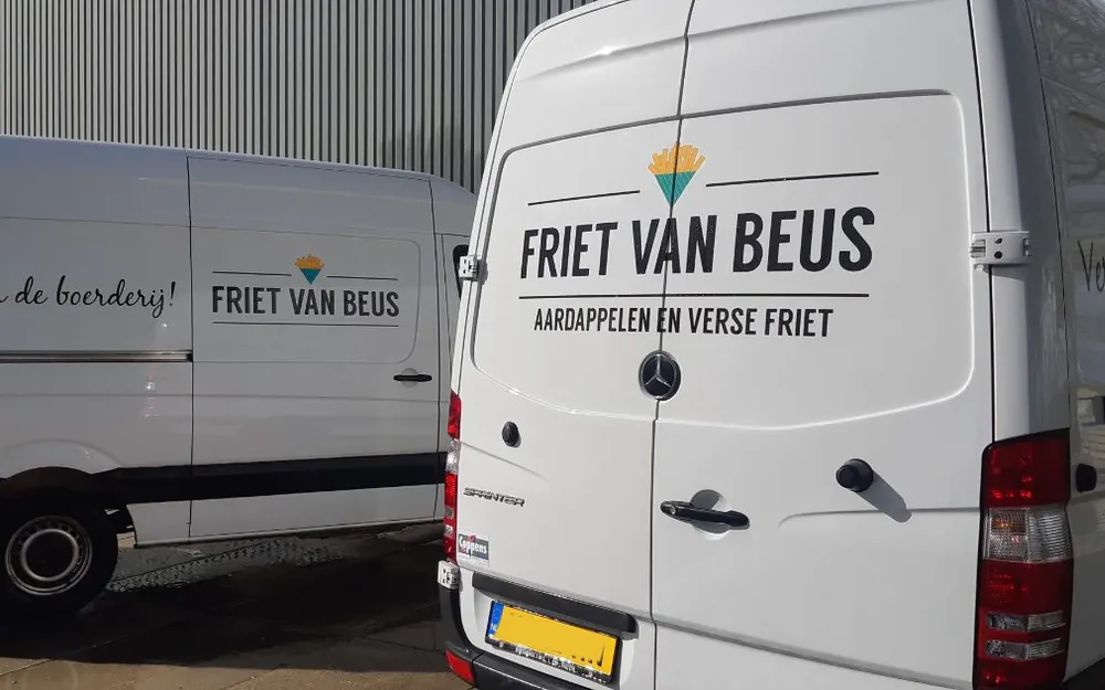 The Friet van Beus delivery vans